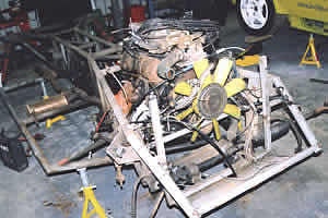 TVR 280i chassis ready for restoration