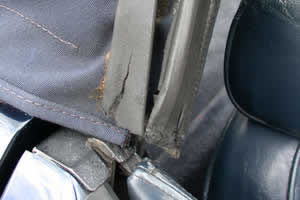 Worn window seal Worn window seal